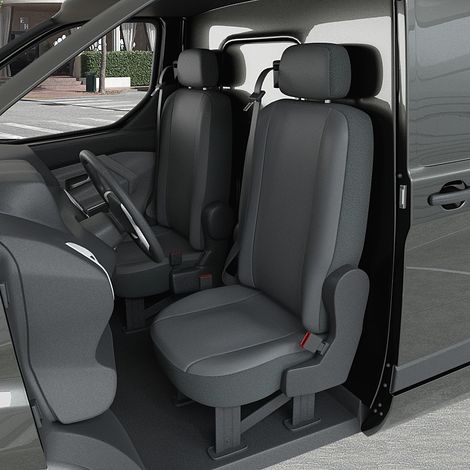 Housse siège Auto / Utilitaire - Sur Mesure pour RENAULT Master (De 11/1997 à 04/2010) 2 sièges + accoudoir (1/5)