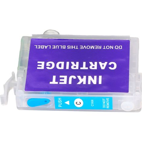Cartouche d'encre compatible EPSON T1282 bleu, pour imprimantes Stylus S22, SX125, SX130, SX230, SX235W, SX420W, SX425W, SX430W, SX435W, SX438W, SX440W, SX445W, Office BX305F/BX305FW, 1 pièce, couleur (1/5)
