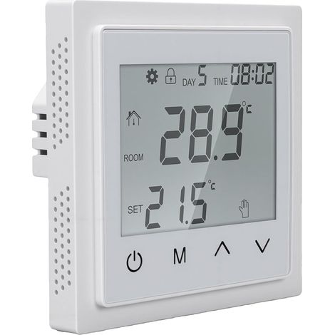 Digital Thermostat for Home with Touch Screen (White) (1/5)