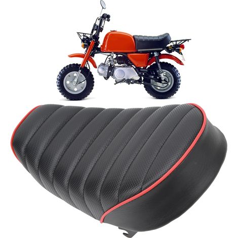 Atmungsaktiver Motorradsitz mit Montagehalterung, Retro-Stil, originaler Ersatzsitz für Honda Monkey Z50 Z50J Z50R Z50M Z50Z Gorilla Mini Trail Bike (1/5)