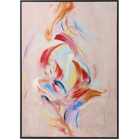 Canvas TUAM Abstraktes Muster Rosa