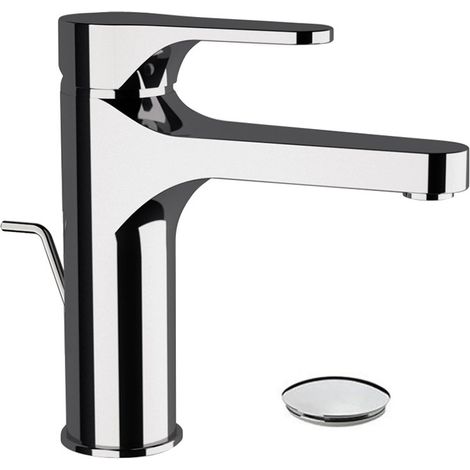 Omega miscelatore monocomando per lavabo alto cromo