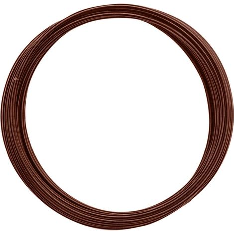 Vaessen Creative Filo di Ferro Modellabile da 5 m x 2 mm Chocolate (Marrone) – Filo Flessibile per Creazioni Floreali, Realizzazione di Gioielli e Modellismo