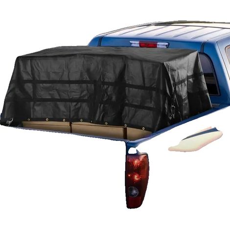 Red de carga de nailon resistente, 305 cm x 267 cm, capacidad de carga de 318 kg, 4 correas ajustables, mosquetones recubiertos de goma. (1/5)