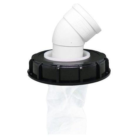 Filtre à Couvercle IBC, Bouchon de Réservoir IBC Lavable en Nylon avec Couvercle, Accessoire de Réservoir IBC avec Filtre en Filet pour 163 mm Réservoir Eau de Pluie (163mm 45°) (1/5)