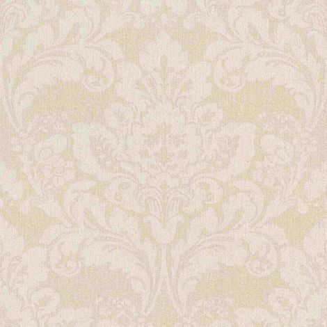 Rasch Selection 547313 Vliestapete Muster & Motive 10.05 x 0.53 m Beige Wohnzimmer Flur Büro Küche Wohnräume