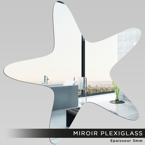Miroir Plexiglass - Étoile de mer - 30x31 cm (1/2)