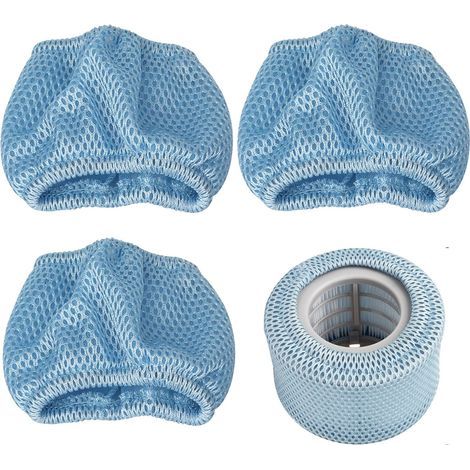 3 Ersatzteile für Filterkartuschen mit Schutznetzen für Mspa Spa, Poolfalten, Wasserfilter, blaues Nylonzubehör. (1/5)