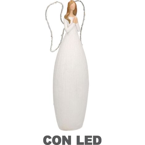 Angelo resina bianco con led cm10x7h30 (1/5)