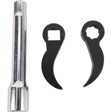 Juego de adaptadores para llave de palanca de 8 puntas, accionamiento de 1/2 pulgada, construcción de acero inoxidable de alta resistencia para reparación de automóviles. (1/5)