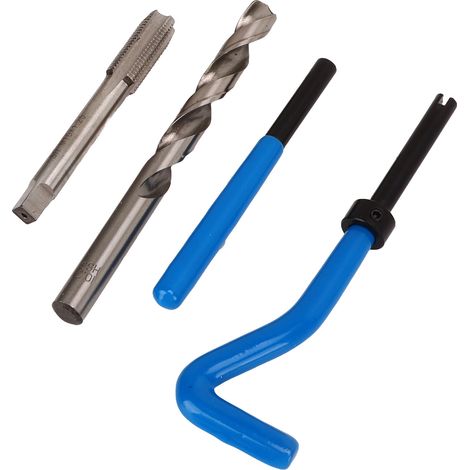 Kit d'inserts de réparation de filetage en acier rapide, outils universels pour la réparation automobile des filetages endommagés M10x1,25 (1/5)