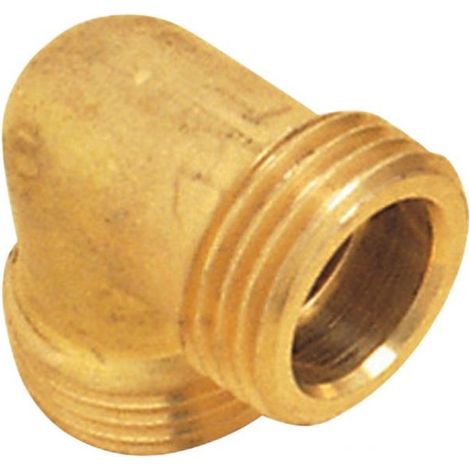 coude en laiton à visser - mâle / mâle - egal brut - 15 x 21 - sachet de 2 (1/2)