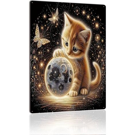 Plaque en Métal Rétro Art Murale pour Bar à Vin Maison Café et Bureau, Parfaite pour les Amateurs de Bonne Ambience et de Décoration 30x20 cm. (1/5)