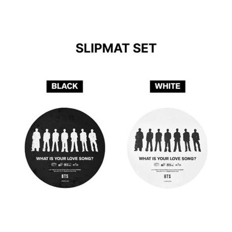 Set di slipmats BTS Arirang nero e bianco 2 pezzi Noname