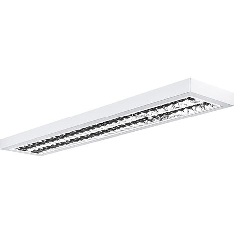 BILL EVO Plafoniera LED 37W 3000K CRI90 UGR19 - Apparecchio a plafone o sospensione per uffici e videoterminali in acciaio bianco - Rossini (1/5)