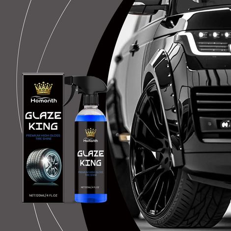 Reifenglanzspray, wasser- und staubabweisend, praktisch, verleiht Glanz, zieht wenig Staub an, langanhaltende Reifenpflege – 120 ml -- DE (1/5)