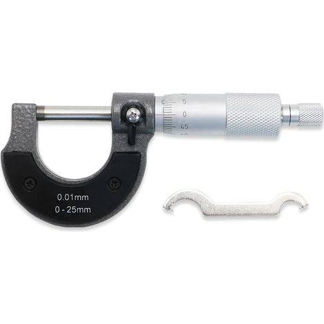 EASYCOMFORT Micromètre à Jauge Précise - 0.01mm, 0-25mm, Mesure Extérieure, Outil de Précision Métrique (1/5)