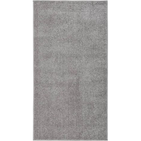 Tapis Salon Poils Courts. Gris . 80 X 150. Design, Chaud & Confortable (1/5)