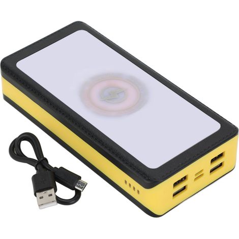 Power Bank Solaire 30000mAh avec 66 LEDs, 4 Ports USB et 3 Modes d'Éclairage - 40W pour Randonnée, Camping et Pêche (1/5)