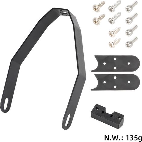 Support métallique universel pour garde-boue arrière de scooter M365/Pro/Pro2/1S avec adaptateur et plaque d'écartement (1/5)
