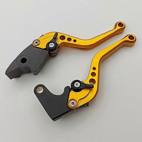 Accessoires de modification pour moto CBR600RR 03-06 : klaxon de frein en alliage d'aluminium, poignée de frein, chariot (Golden 2) (1/5)