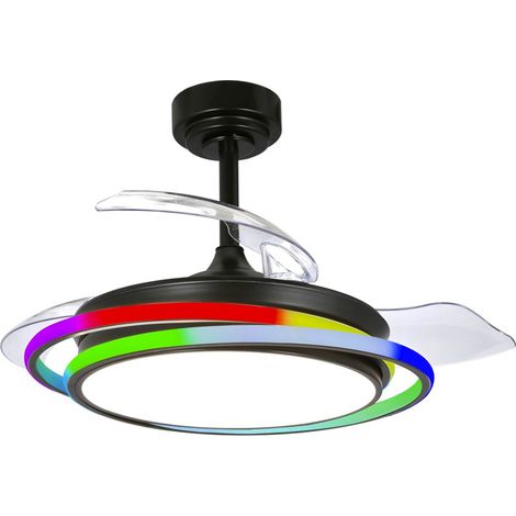 Antila Mini RGB LED Lüfter Schwarz 45W 4500Lm CCT Dim (1/4)