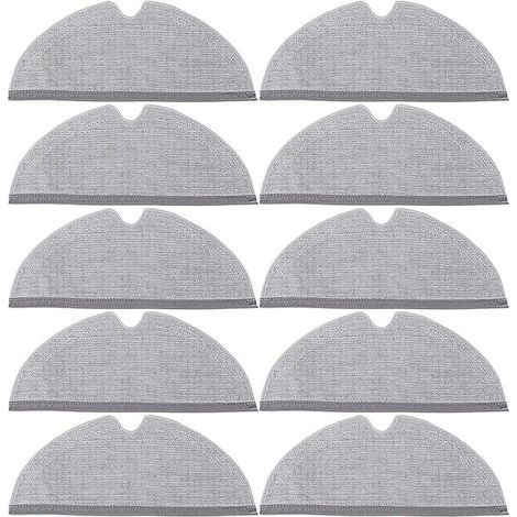 FENOPLASTICAFOREHILL 10 Serpillères Accessoires de Rechange pour Xiaomi Roborock S4 /S50 /S51 /S55 /S5 /S5 Max /S6 /S6 Pure /S6 MaxV /Q5 /Q5 Pro /Q5 Pro+ /Q7 /Q7+ /Q7 Max /Q7 Max+ /Q8 Max /Q8 Max+ /E (1/5)