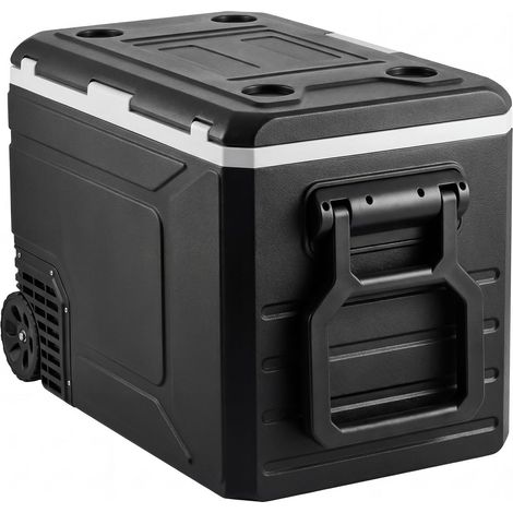 Glacière Électrique Voiture et Maison, Réfrigérateur Portable 78 L 12 V/24 V CC et 100-240 V CA, pour Camping Voyage, Mini Frigo à Compression -20 à 20 °C, Contrôle APP avec Roues et Poignée (1/5)