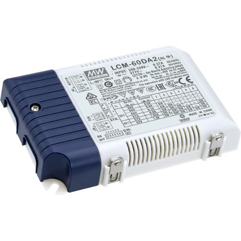 Transformateur LED 500-1400mA 60W DALI 2 / BP MeanWell LCM-60DA2