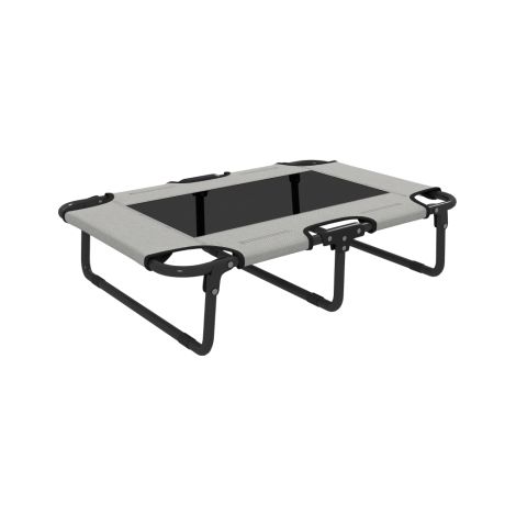 Distributeur automatique de croquettes pour animaux, sans fil, avec minuterie pour jusqu'à 6 repas, affichage LED, élément réfrigérant, gris.