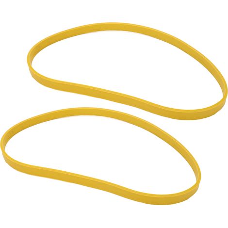 Lot de 2 roues de scie à ruban jaunes antidérapantes et silencieuses en caoutchouc pour le travail du bois, compatibles avec les scies à ruban de 9 pouces. (1/5)