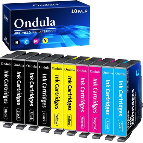 10-Pack XP-2200 Cartouche d'encre Compatible pour Epson XP-3200 pour Expression Home XP-2200 XP-2205 XP-3200 XP-3205 XP-4200 XP-4205 WF-2930 WF-2935 (4 Noir, 2 Cyan, 2 Magenta, 2 Jaune) (1/5)