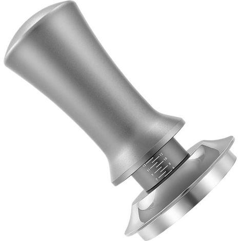 Kaffeestampfer Kaffeewerkzeug Kaffeezubereitung Verstellbare Tiefe 53 mm Silbergrau (1/5)