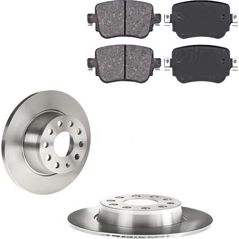 KIT FRENI POSTERIORI compatibile con SEAT LEON (KL1) - DISCHI + PASTIGLIE OEM: P 85 135 , P 85 124 , P 85 125 , P 85 189 / 18117 /SOSTITUZIONE DIRETTA/BASSA POLVERE/SILENZIOSO (1/5)