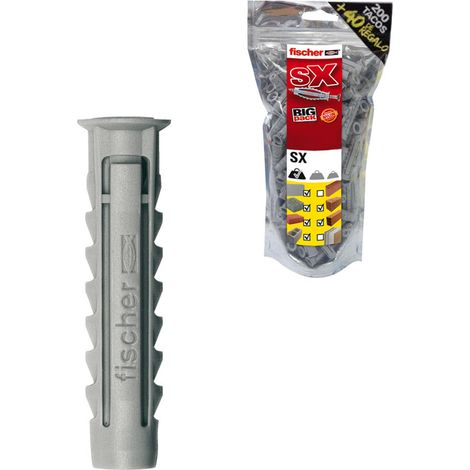 Großpackung Kunststoff-Dübel Sx 6x30 200+40 Stück Gratis - Fischer