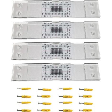 Conditionné à l'unité - 10 x 3 cm - Matériau acrylique - Enregistreur de surveillance des fissures - Moniteur de fissures (1/5)
