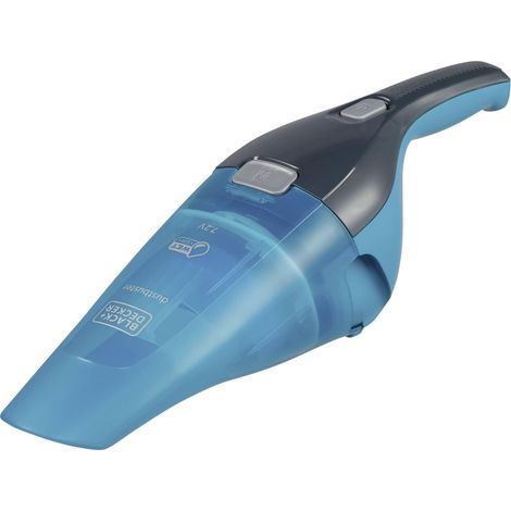 Black+Decker WDC215WA-QW - Aspirador de Mano sin Cable DUSTBUSTER 7,2V, Compacto, Batería de Litio, Accesorios Cepillo y Boquilla Especial para líquidos, Depósito 385ml