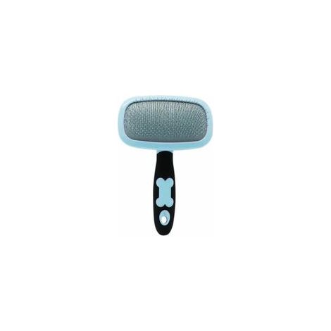 Brosse slicker bleue pour chien et chat, outil de toilettage –