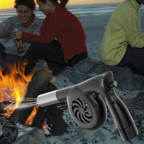 Ventilateur de barbecue 12,6 V CC, 5000 tr/min, vitesse réglable, débit d'air, grillades de camping et de pique-nique (1/4)