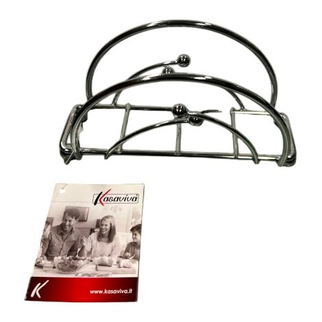 KASAVIVA - KITCHEN STEEL PORTATOVAGLIOLISLIM METALLO 15x8x4 CM
