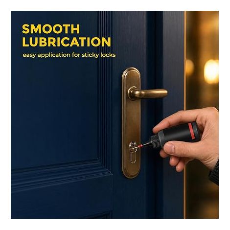 Graphite Powder, Door Locks Lubricant, Lock Cylinder Lubricant Silent Locksmith Lubricant for Window Guides and Locks (1/4)