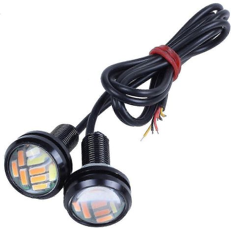 Verbesserte 4014 LED-Tagfahrlichter DRL Eagle Eye, zweifarbig und mit Doppelfunktion (8 Stück) (1/4)