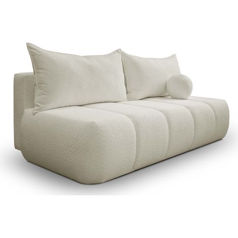Dreisitziges Sofa PIANO mit Schlaffunktion Ecru (1/5)