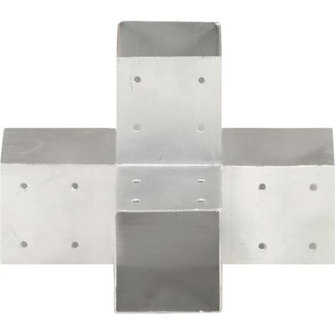 Connecteur de poteau Forme en X Métal galvanisé 91x91 mm CFW334424 (1/5)