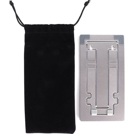 Support Téléphone Réglable En Métal Pliable Pour Bureau Et Tablette Angle De Vision Anti-dérapant 1 Pièce (1/5)
