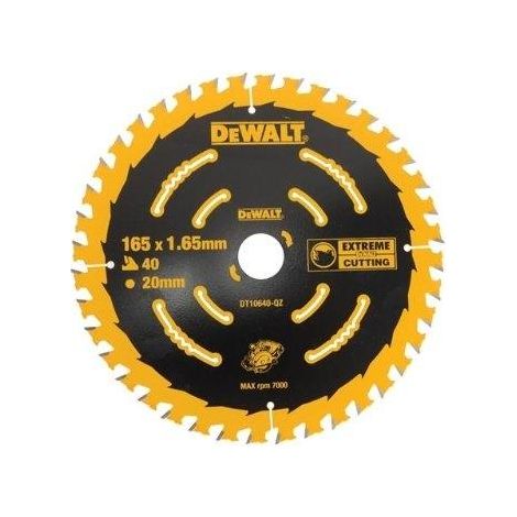 Dewalt DT10640-QZ disco para sierra circular 165 x 20mm, 40 dientes.