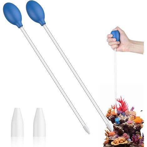 2-teilige Pipette, 35 cm Acrylrohr, flexible Düsen, Futterspender für Korallen- und Rifffische (1/5)