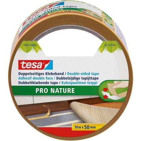 Tesa 56451 Cinta adhesiva doble cara transparente 50 mm x 10 m (1/4)