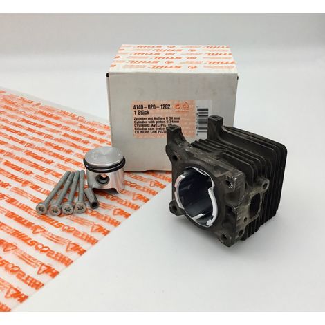 Cilindro + pistone originali STIHL Ø 34 mm BG BT FC FS FS HL HS KM MM SH, 41400201202