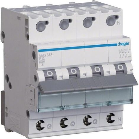 Leistungsschalter Hager ls 3P+N 6kA B-Kurve